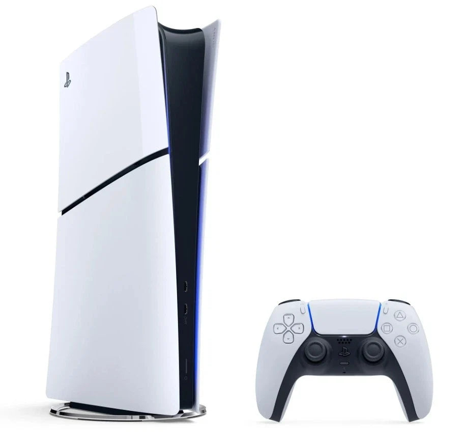White PlayStation 5 console and controller